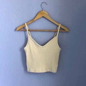 H&M ribbed cami crop top